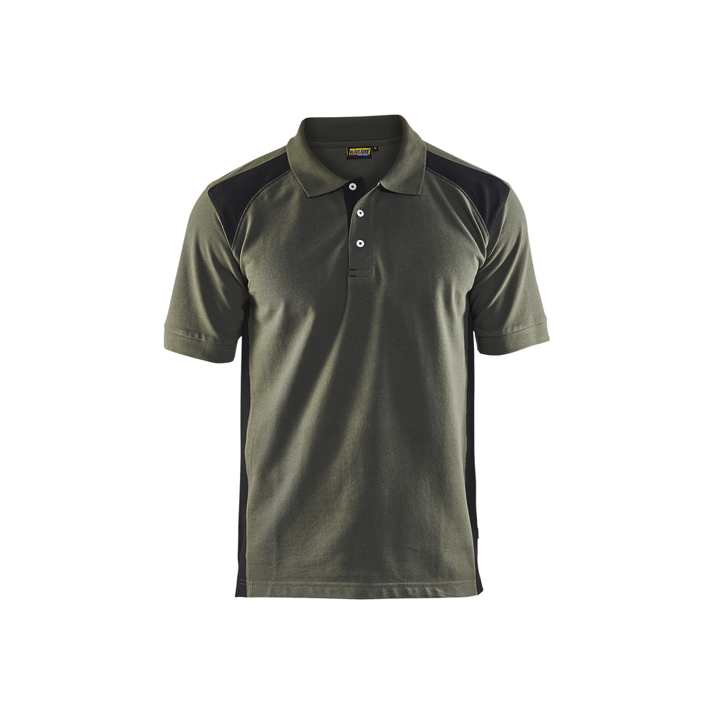 Polo Piqué 3324 Vert armée/Noir Blaklader - 332410504699