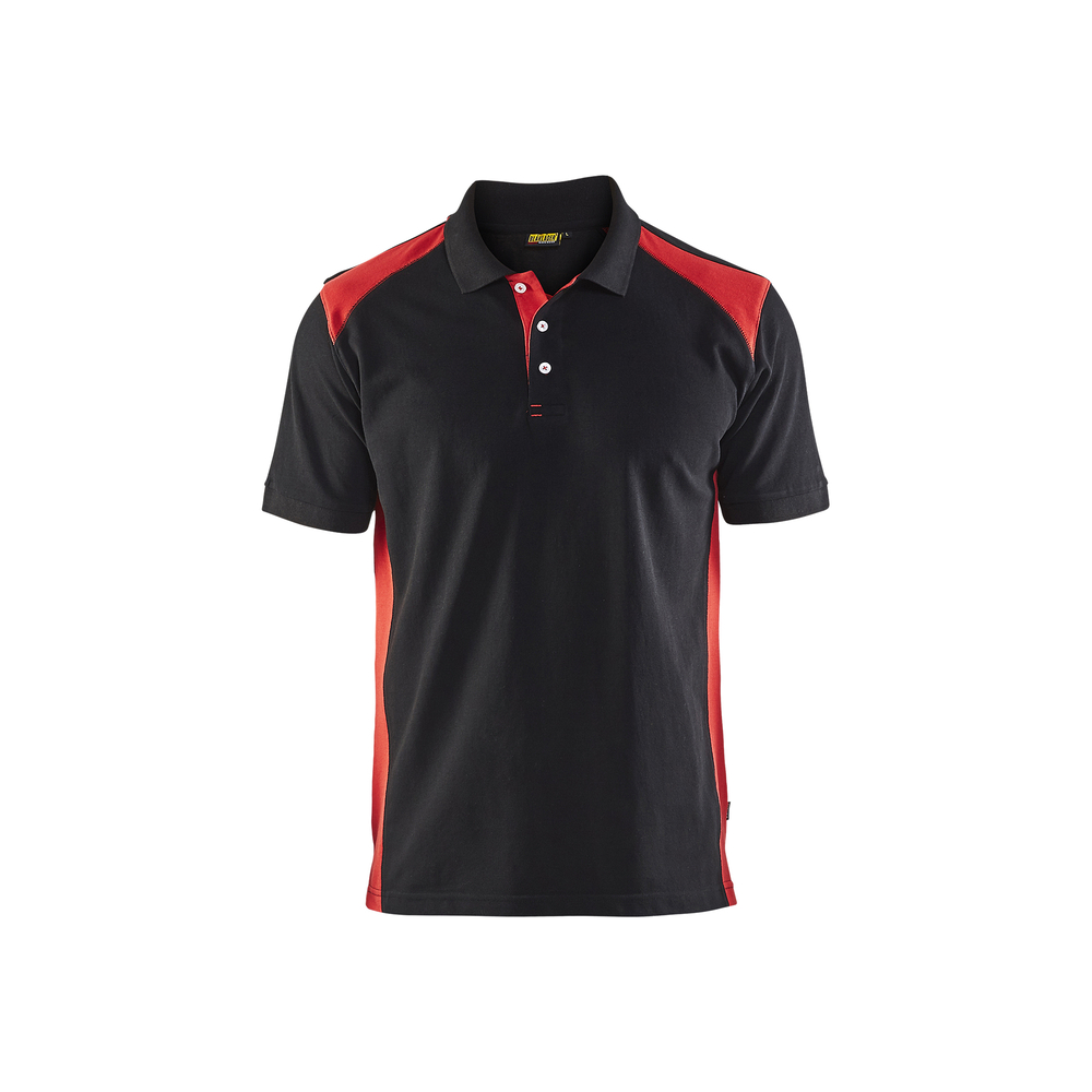 Polo Piqué Blåkläder 3324 Noir/Rouge Blaklader - 332410509956