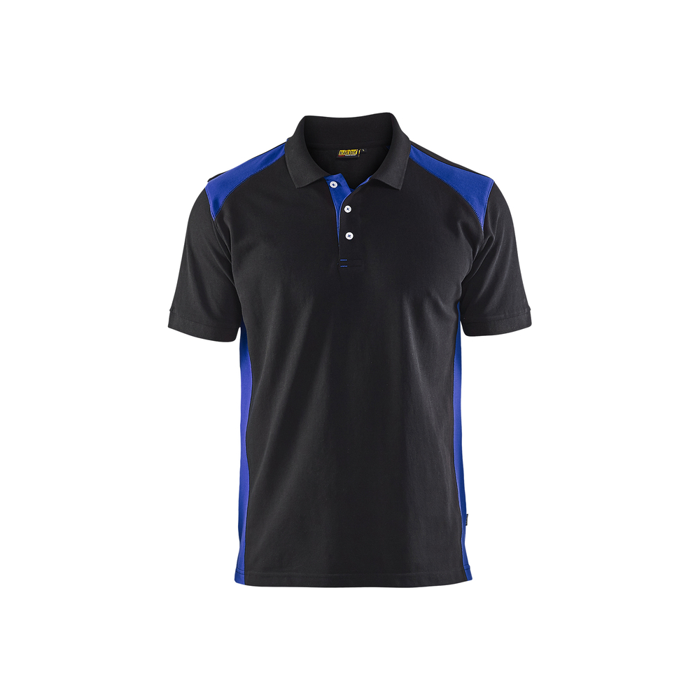 Polo Piqué 3324 Noir/Bleu roi Blaklader - 332410509985