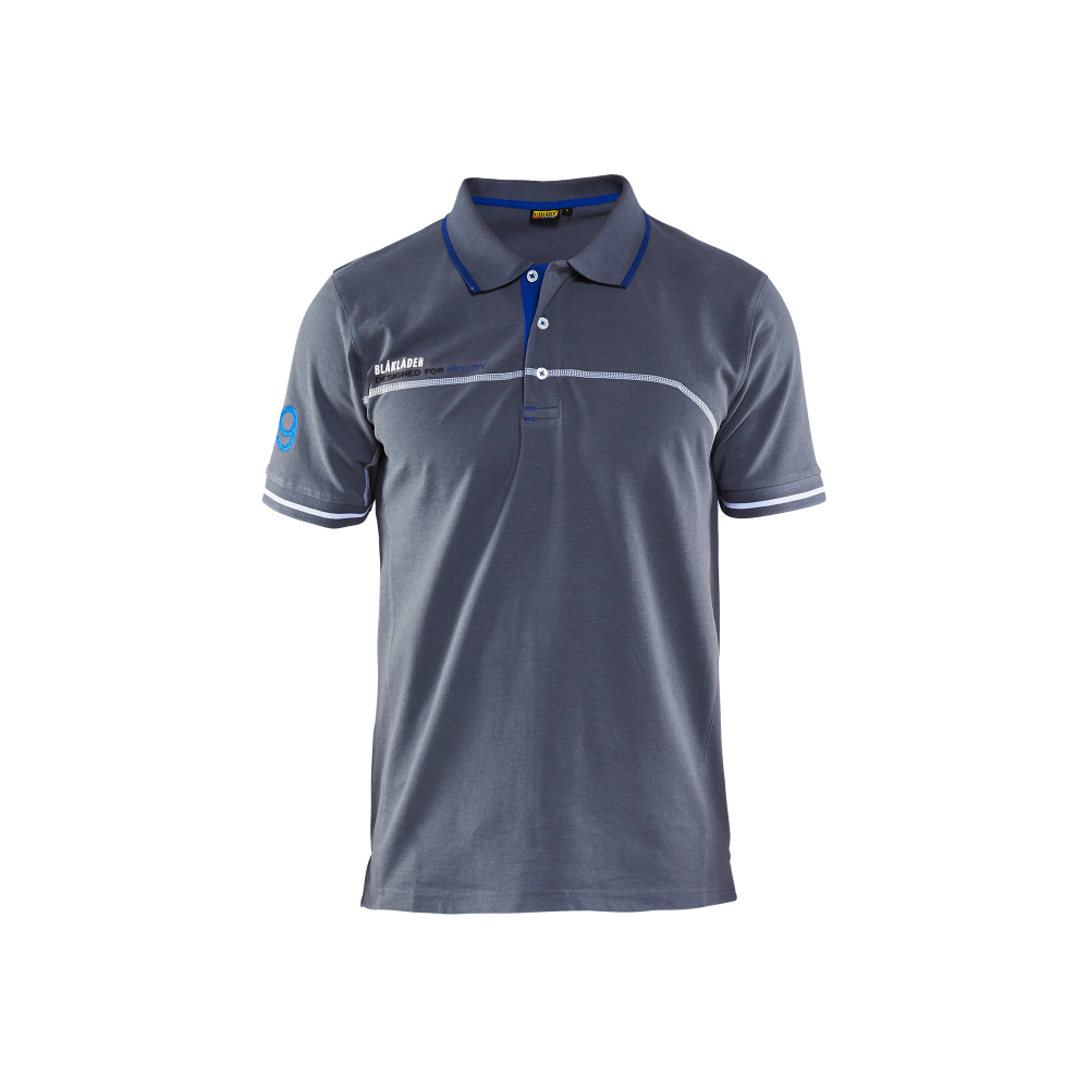 Le Polo 3327 Gris clair/Bleu roi Blaklader - 332710509485