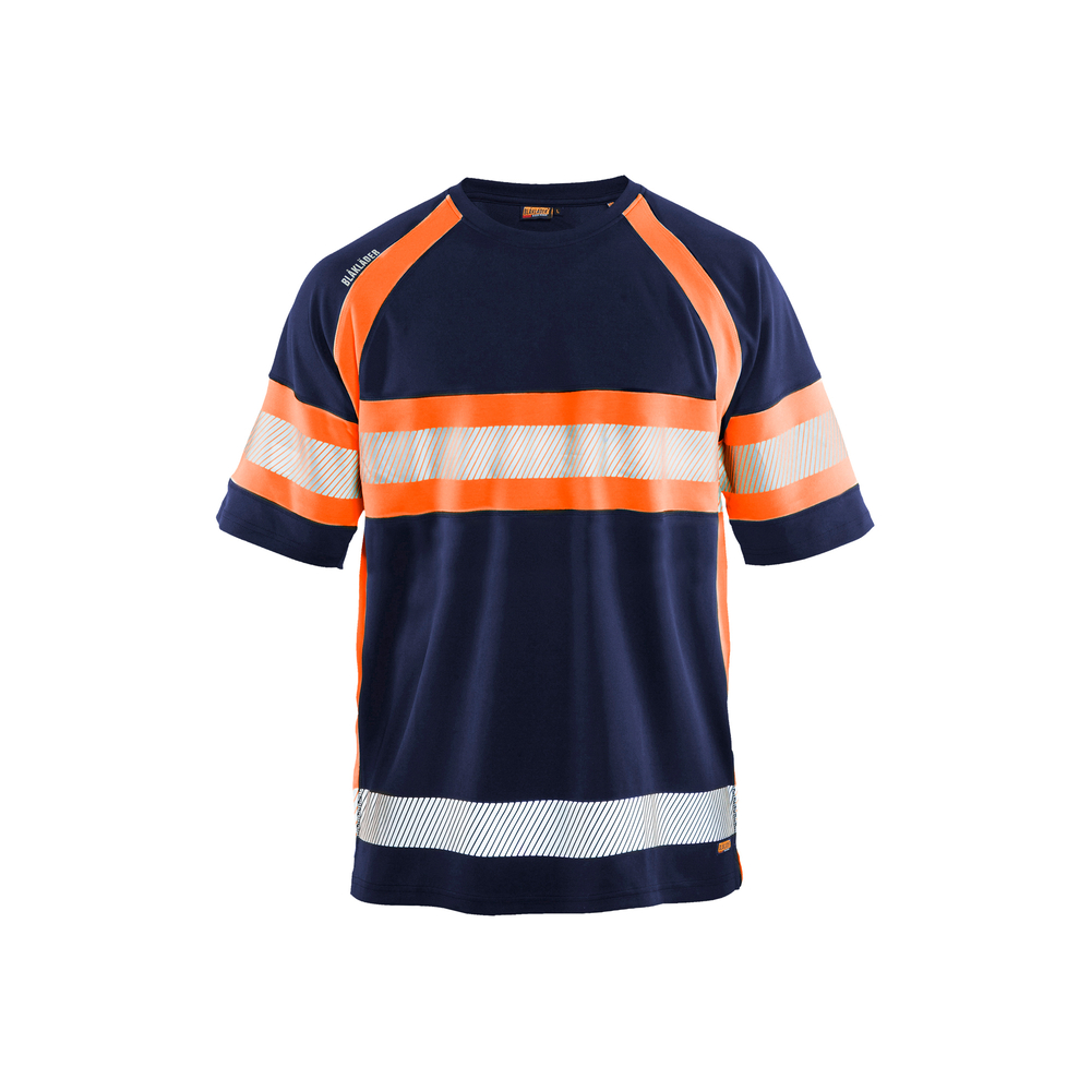 T-shirt haute-visibilité anti-UV 3337 Marine/Orange fluo Blaklader - 333710518953