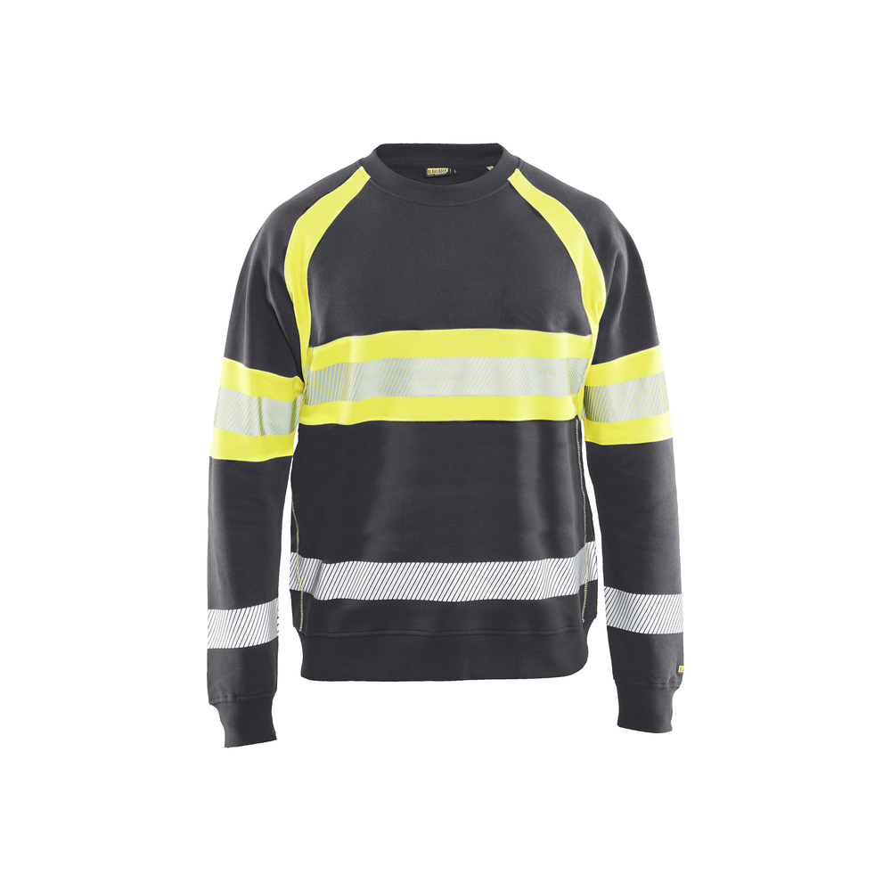 Sweat haute-visibilité 3359 Gris moyen/Jaune fluo Blaklader - 335911589633