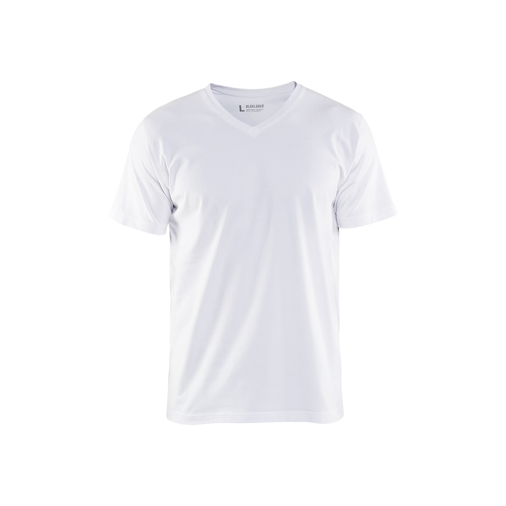 T-Shirt col V 3360 Blanc Blaklader - 336010291000