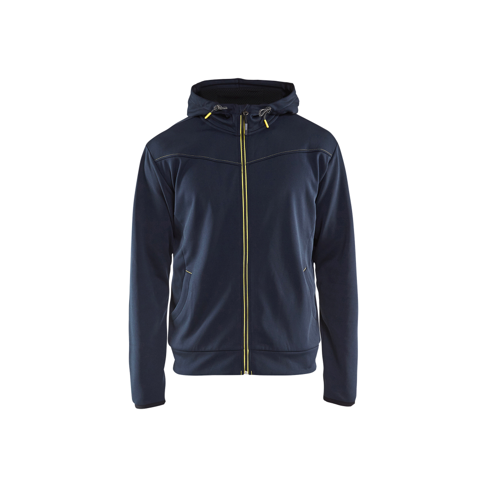 Sweat zippé à capuche 3363 Marine foncé/Jaune Blaklader - 336325268635