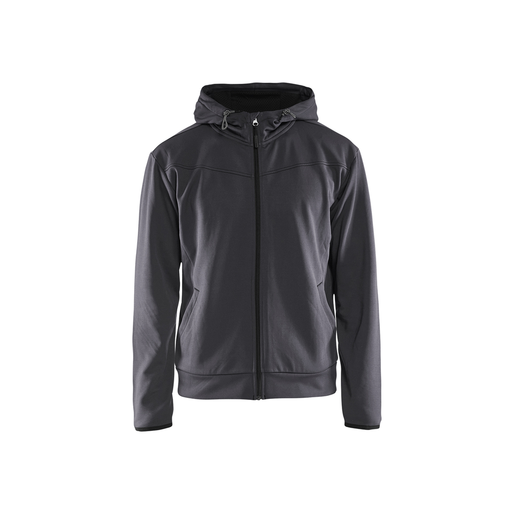 Sweat zippé à capuche 3363 Gris moyen/Noir Blaklader - 336325269699