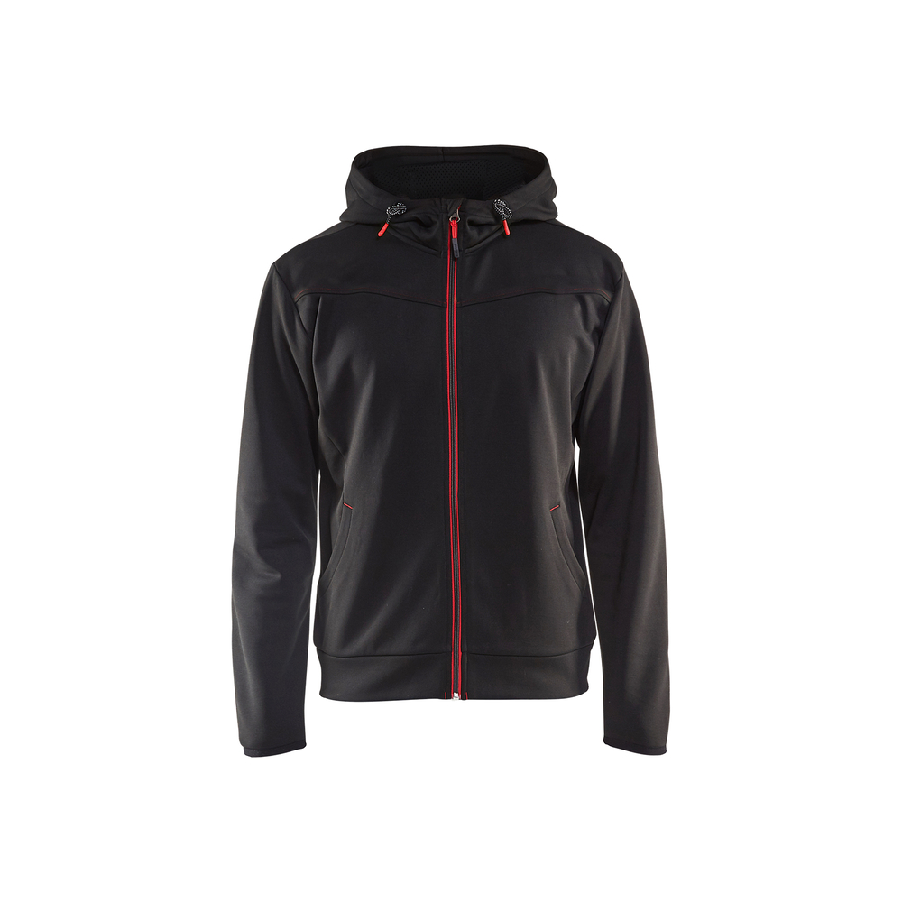 Sweat zippé à capuche 3363 Noir/Rouge Blaklader - 336325269956