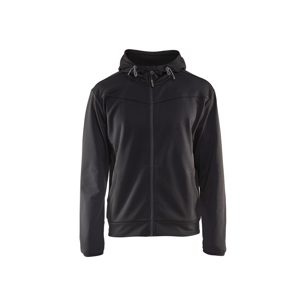 Sweat à capuche noir et gris foncé Blaklader 3363 zippé - 336325269998