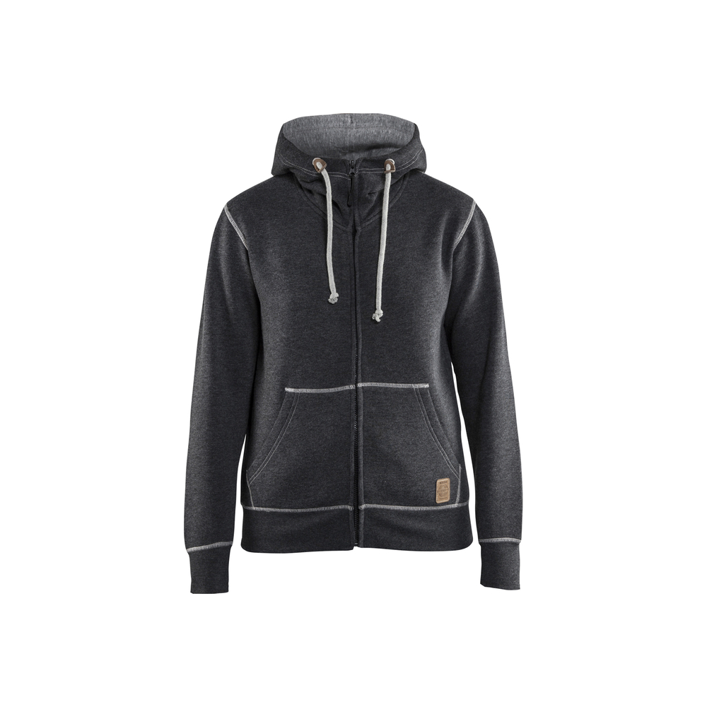 Sweat zippé à capuche femme 3373 Noir/Gris clair Blaklader - 337311579991