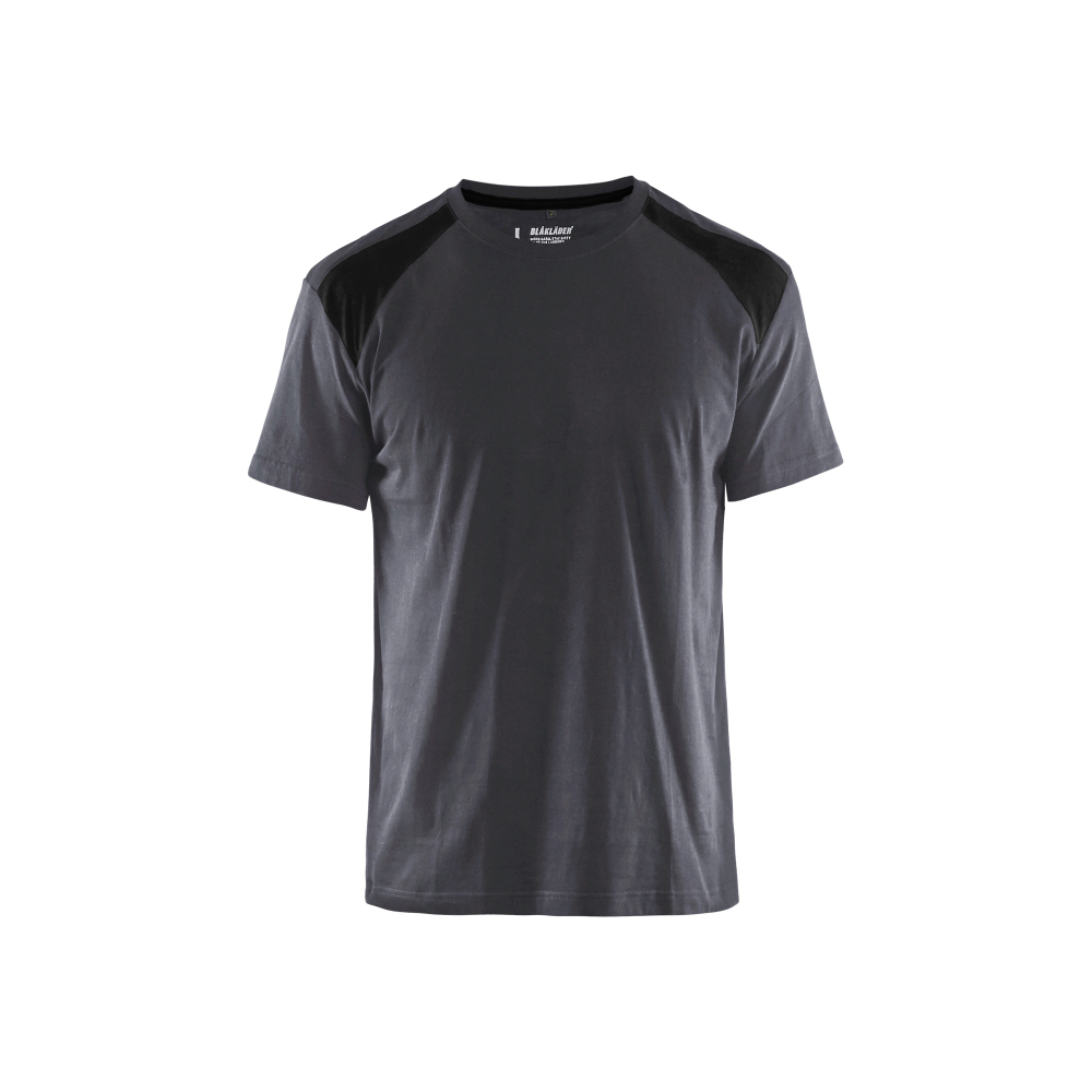 T-shirt bicolore 3379 Gris moyen/Noir Blaklader - 337910429699