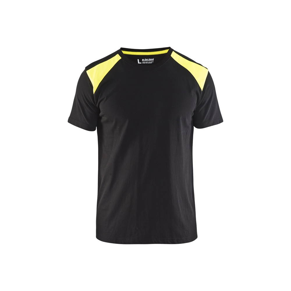 T-shirt bicolore 3379 Noir/Jaune fluo Blaklader - 337910429933