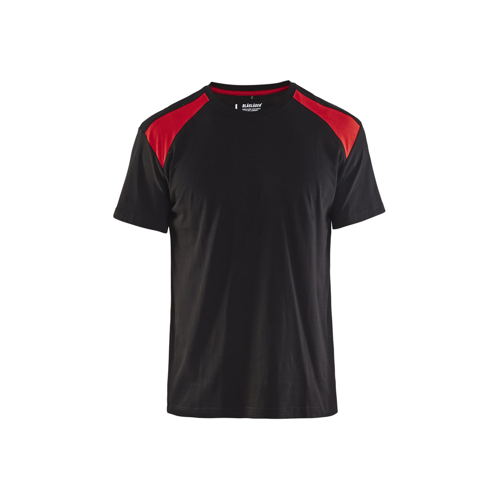 T-shirt bicolore 3379 Noir/Rouge Blaklader - 337910429956