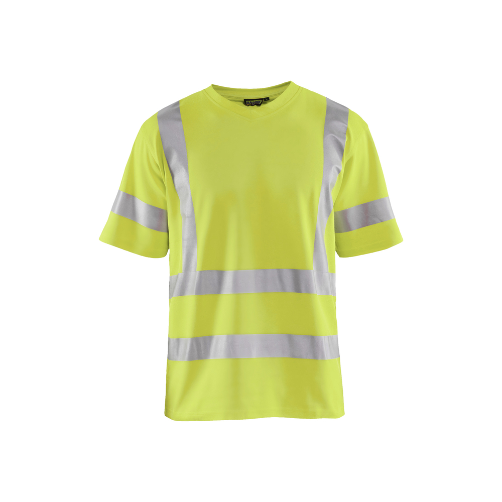 T-shirt col V haute-visibilité anti-UV 3380 Jaune fluo Blaklader - 338010703300