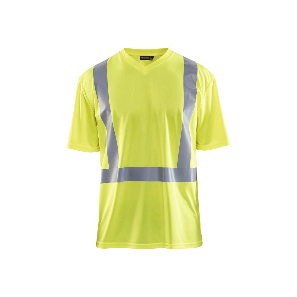 T-shirt col V haute-visibilité anti-UV anti-odeur 3382 Jaune fluo Blaklader - 338210113300