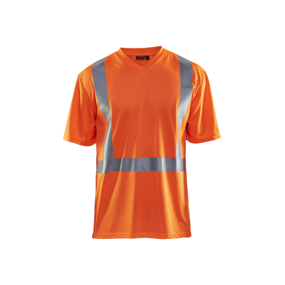 T-shirt col V haute-visibilité anti-UV anti-odeur Blåkläder 3382 Orange fluo Blaklader - 338210115300