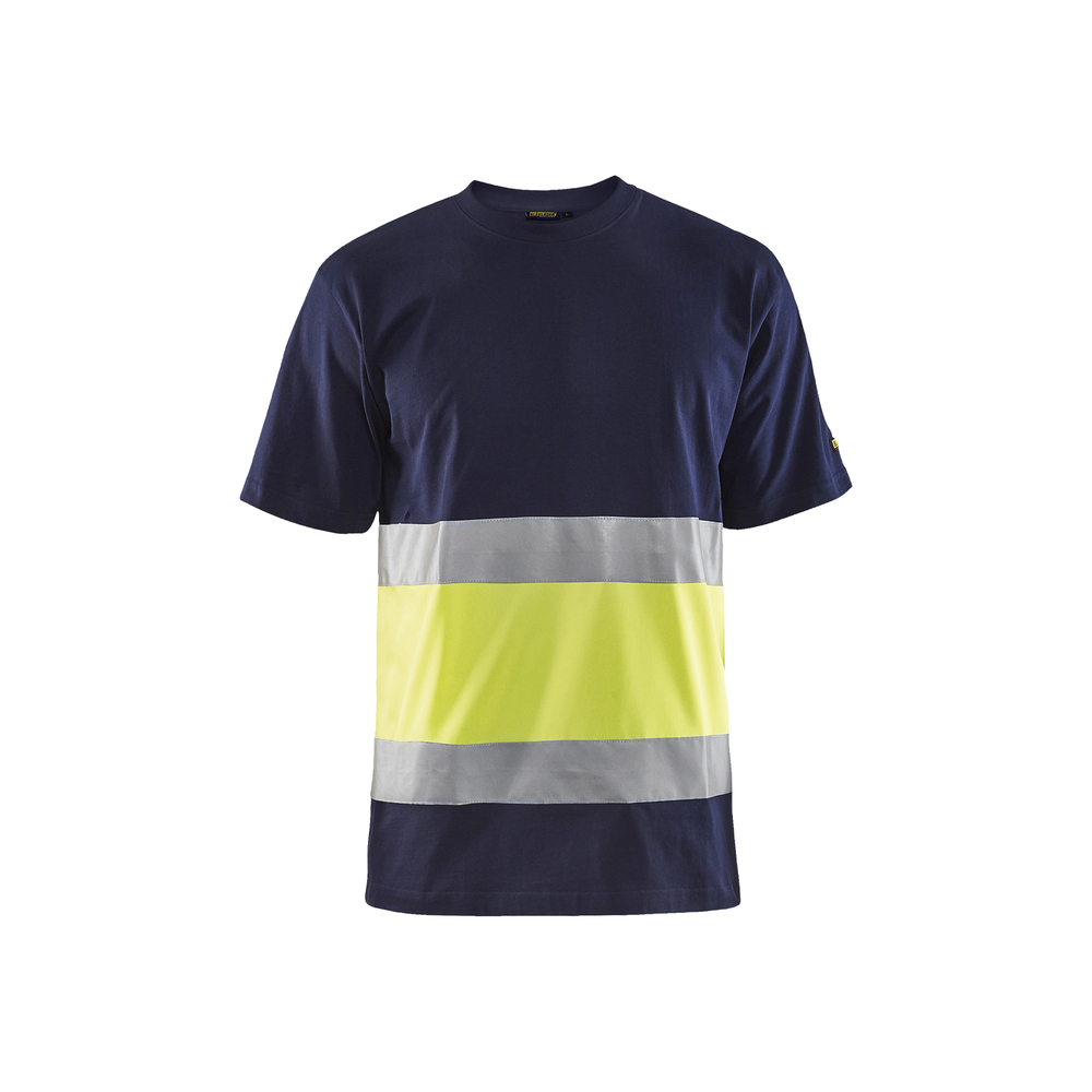 T-shirt haute-visibilité 3387 Marine/Jaune fluo Blaklader - 338710308833