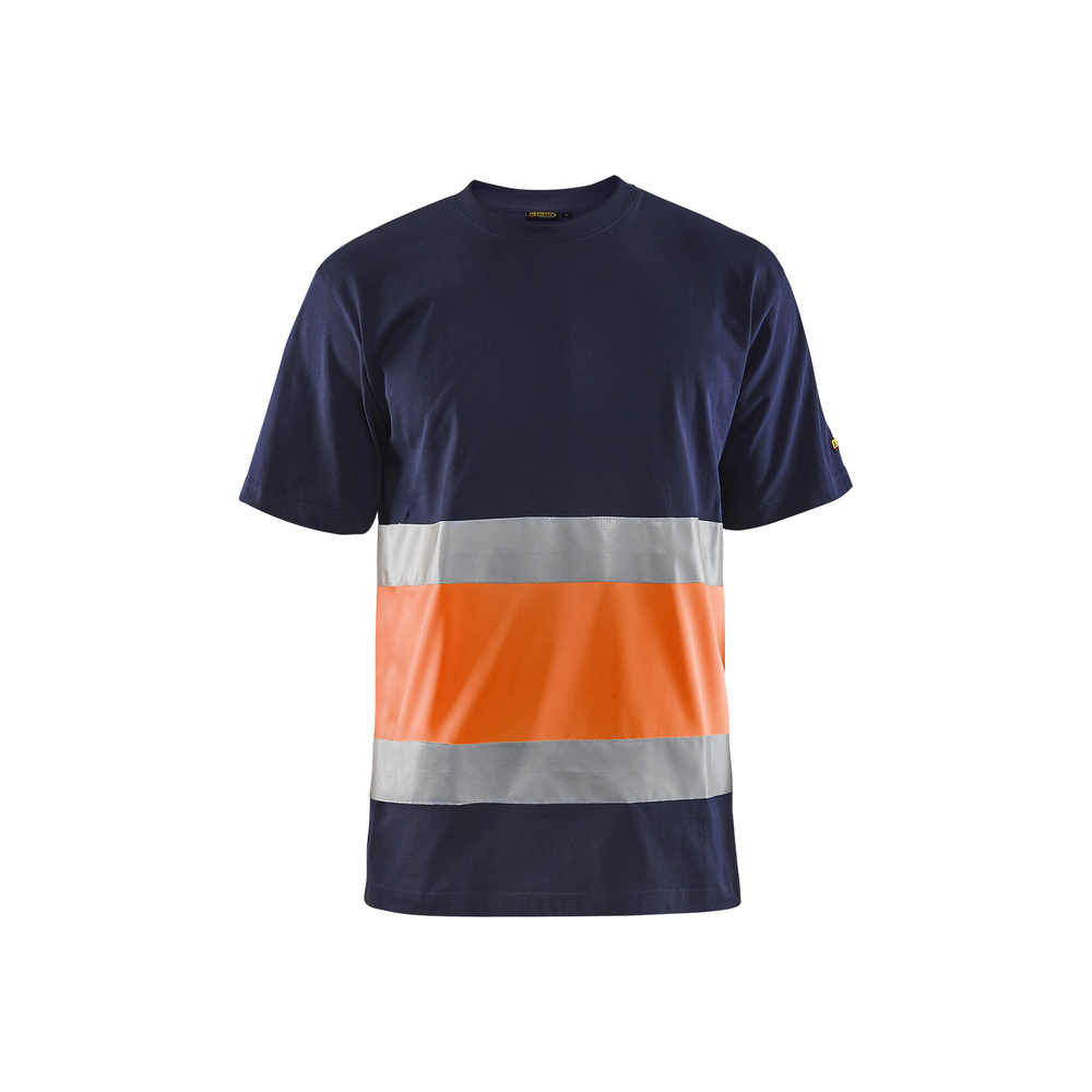 T-shirt haute-visibilité Blåkläder 3387 Marine/Orange fluo Blaklader - 338710308853