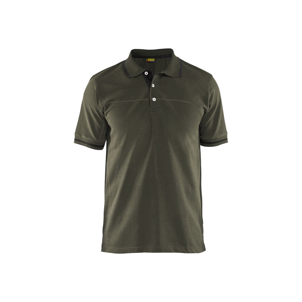 Polo bicolore 3389 Vert Kaki/Noir Blaklader - 338910504599