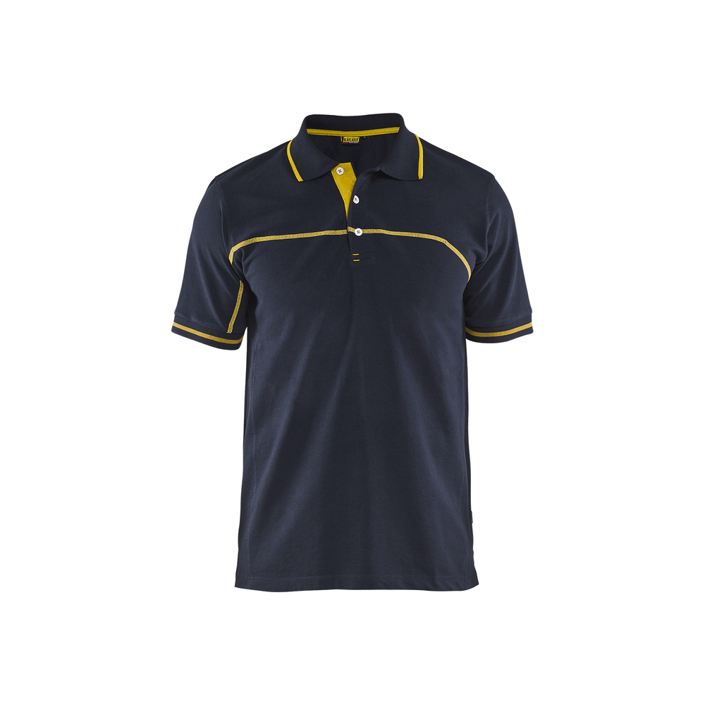 Polo bicolore 3389 Marine foncé/Jaune Blaklader - 338910508635