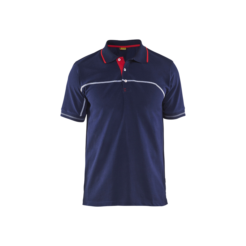 Polo bicolore 3389 Marine/rouge Blaklader - 338910508956