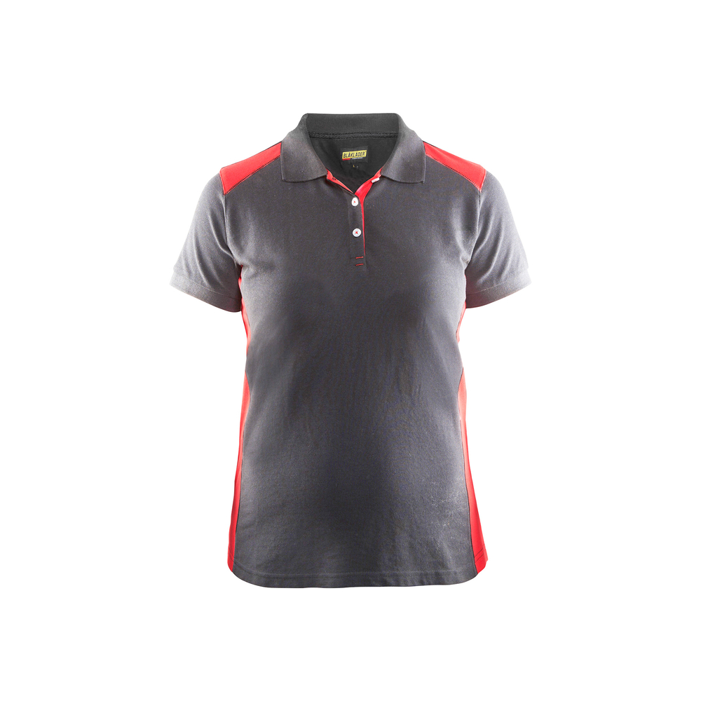 Polo Femme 3390 Gris clair/Rouge Blaklader - 339010509456
