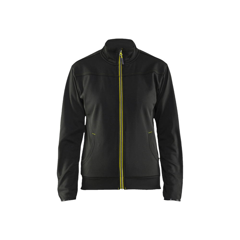 Sweat zippé femme 3394 Noir/Jaune fluo Blaklader - 339425269933