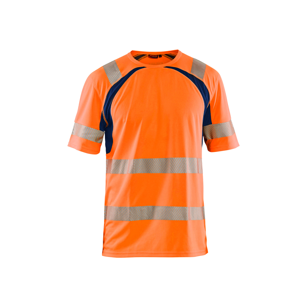 T-shirt haute-visibilité anti-UV Blåkläder 3397 Orange fluo/Marine Blaklader - 339710135389