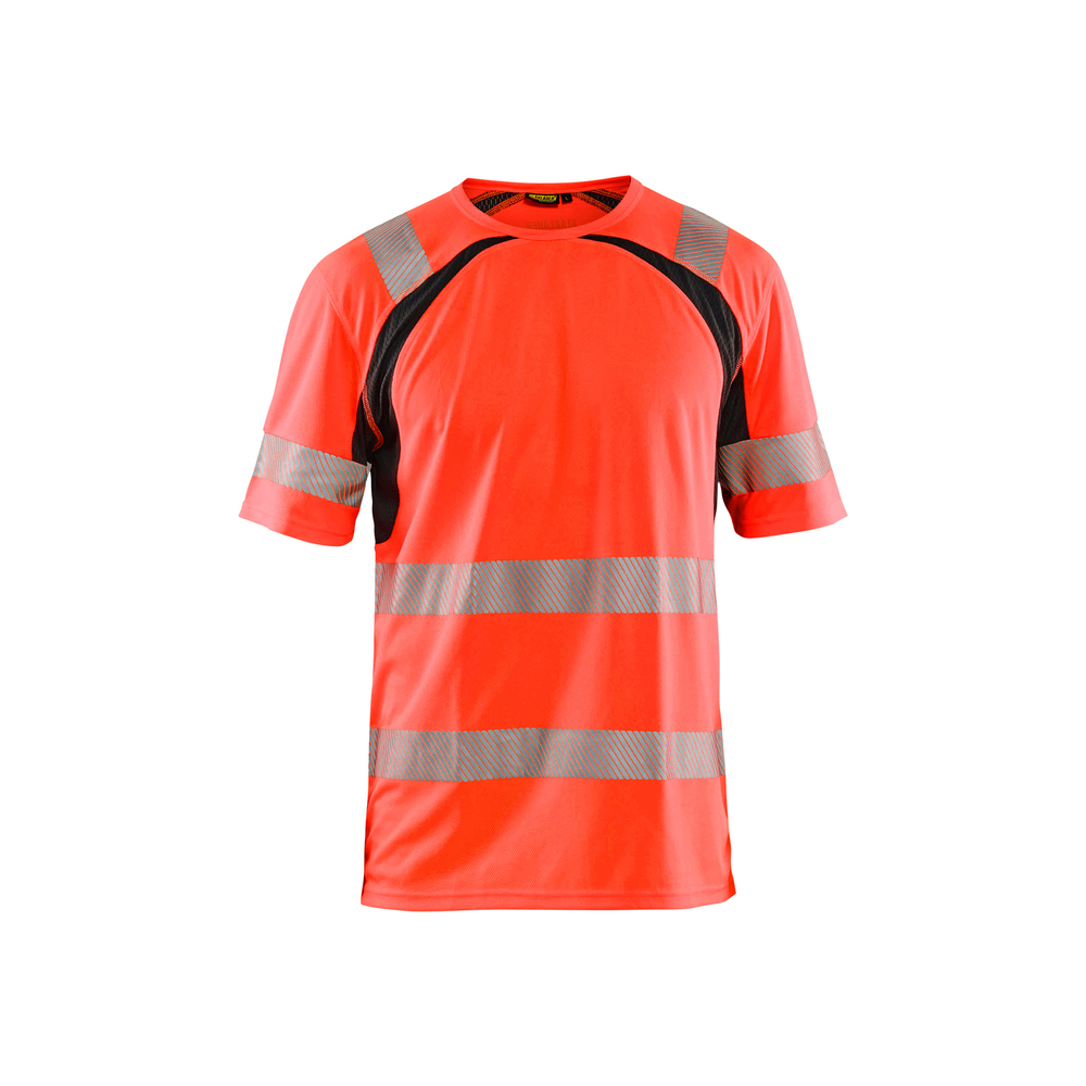 T-shirt haute-visibilité anti-UV 3397 Rouge fluo/Noir Blaklader - 339710135599