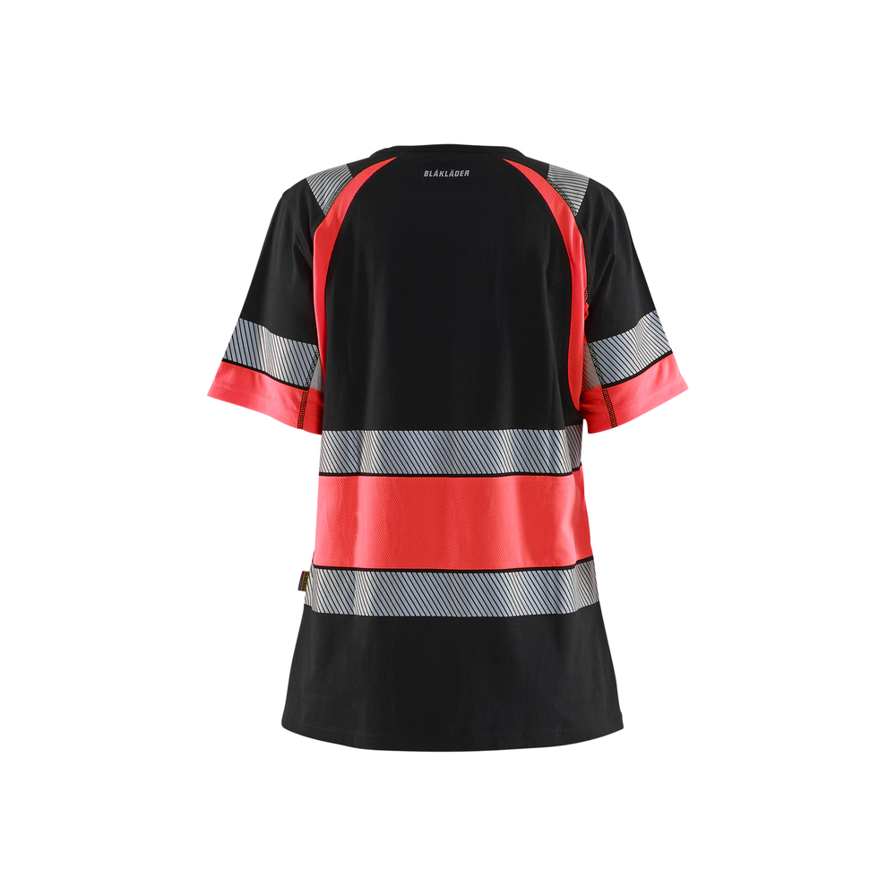 T-shirt haute-visibilité femme 3410 Noir/Rouge fluo Blaklader - 341010309955