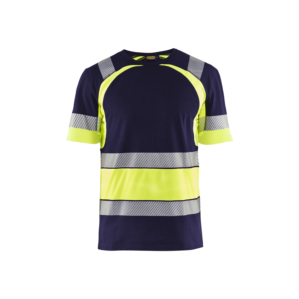 T-shirt haute-visibilité 3421 Marine/Jaune fluo Blaklader - 342110308833