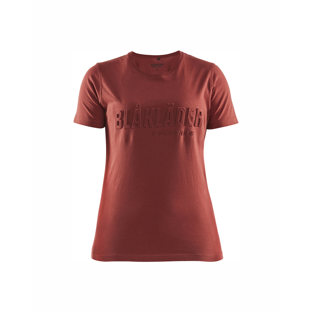 T-shirt imprimé 3D femme 3431 Rouge brique Blaklader - 343110425909