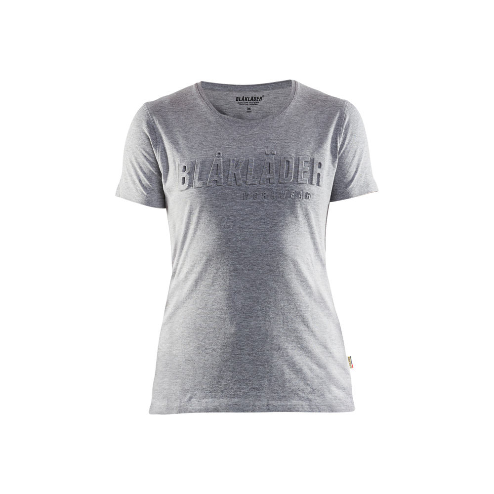 T-shirt imprimé 3D femme 3431 Gris chiné Blaklader - 343110439000
