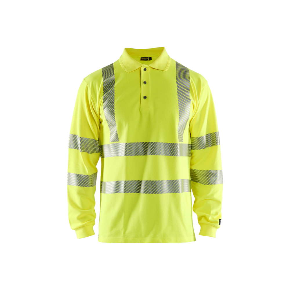 Polo piqué manches longues multinormes inhérent 3439 Jaune fluo Blaklader - 343917263300