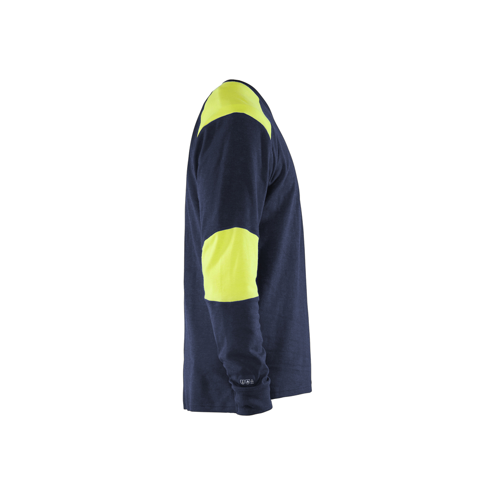 T-shirt manches longues retardant flamme inhérent 3457 Marine/Jaune fluo Blaklader - 345717618933