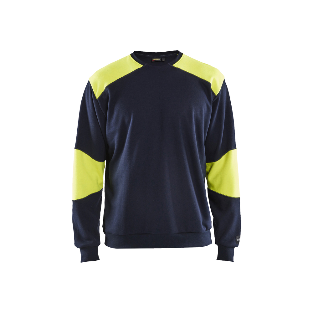 Sweat retardant flamme Blåkläder 3458 Marine/Jaune fluo Blaklader - 345817628933