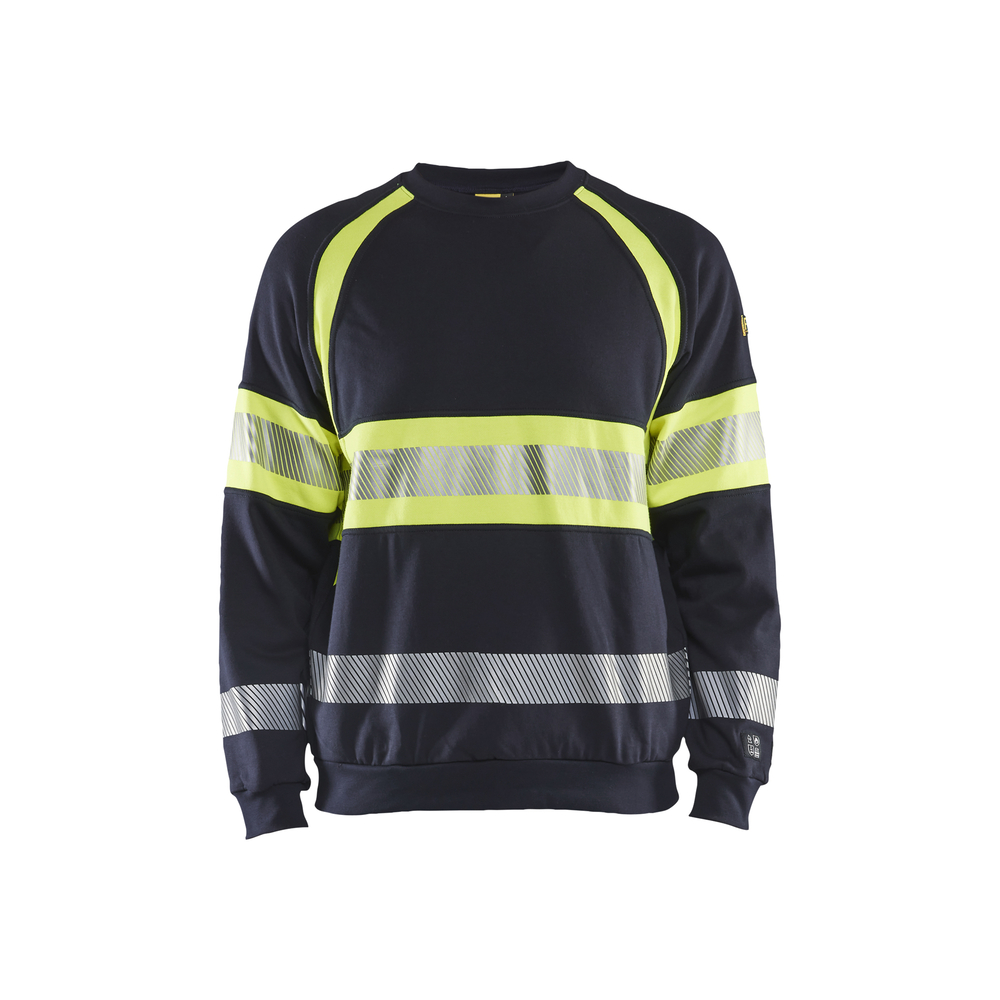 Sweat multinormes Blåkläder 3459 Marine/Jaune fluo Blaklader - 345917628933