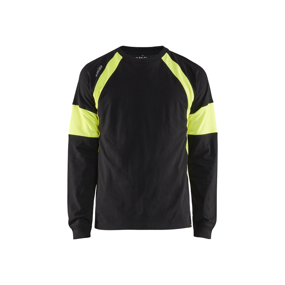T-shirt manches longues 3520 Noir/Jaune fluo Blaklader - 352010309933