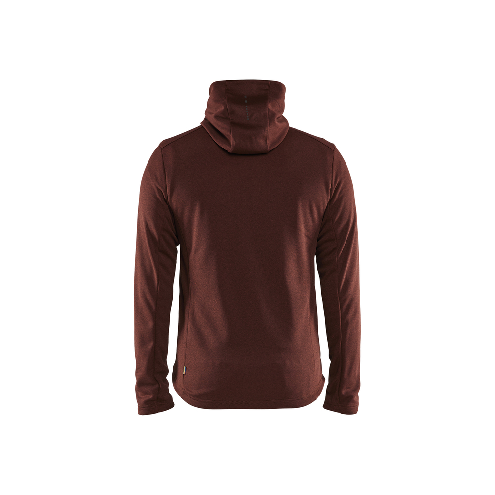 Sweat zippé à capuche Blåkläder 3540 Rouge brique/Noir Blaklader - 354025335999