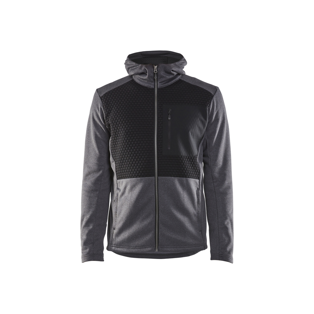Sweat zippé à capuche 3540 Noir/Gris clair Blaklader - 354025339991