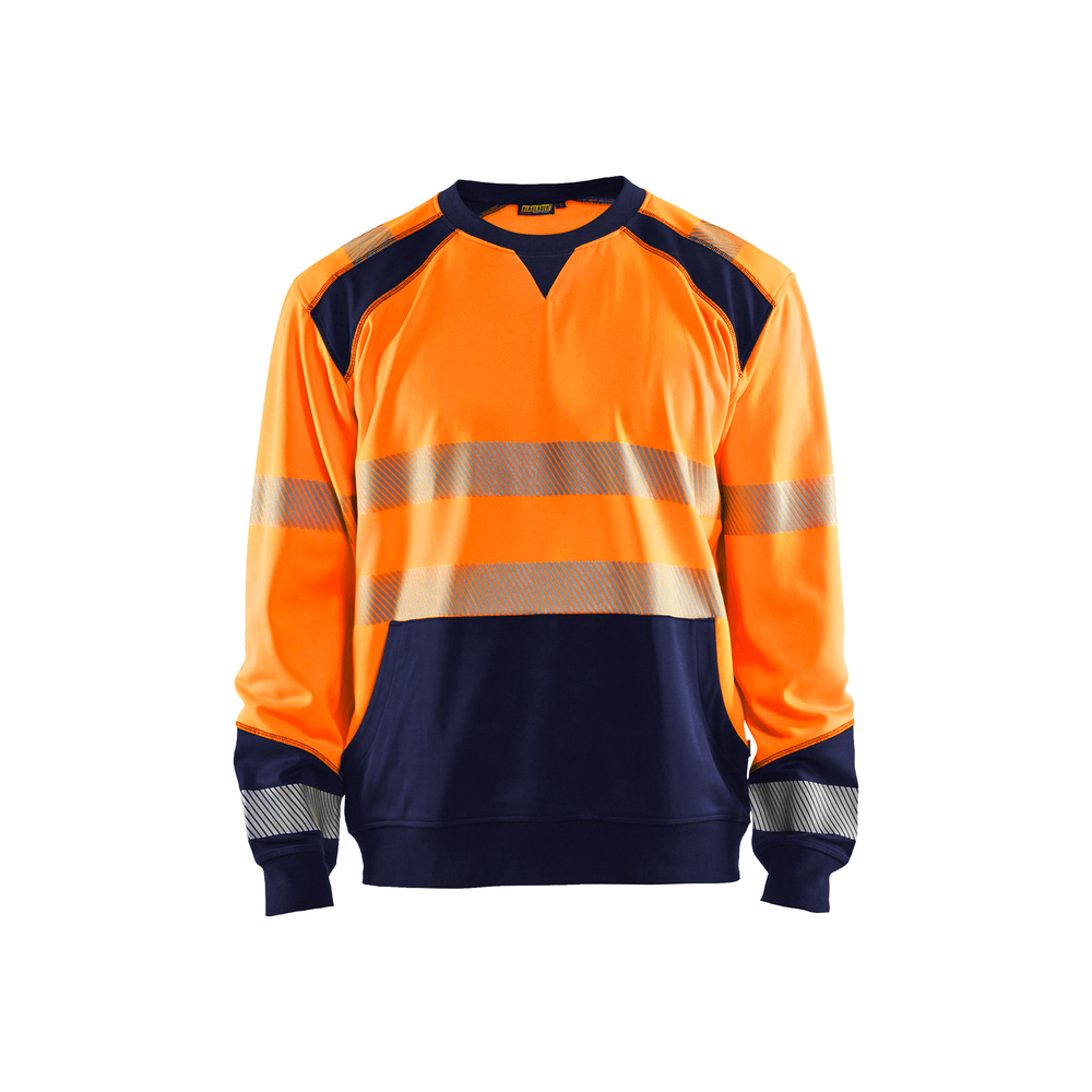 Sweat haute-visibilité Blåkläder 3541 Orange fluo/Marine Blaklader - 354125285389