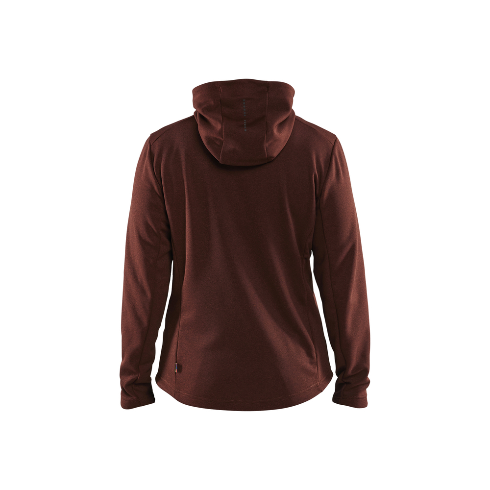Sweat zippé à capuche femme Blåkläder 3542 Rouge brique/Noir Blaklader - 354225335999