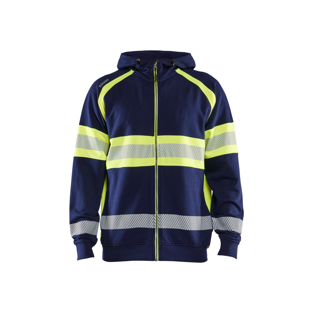 Sweat à capuche haute-visibilité 3552 Marine/Jaune fluo Blaklader - 355211588933