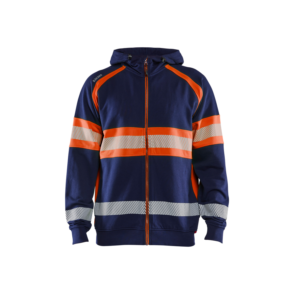 Sweat à capuche haute-visibilité 3552 Marine/Orange fluo Blaklader - 355211588953