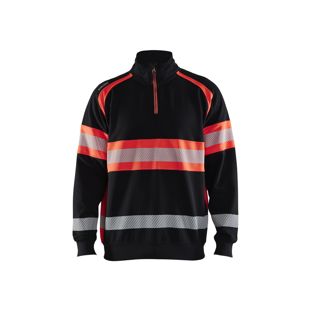 Sweat haute-visibilité 3553 Noir/Rouge fluo Blaklader - 355311589955