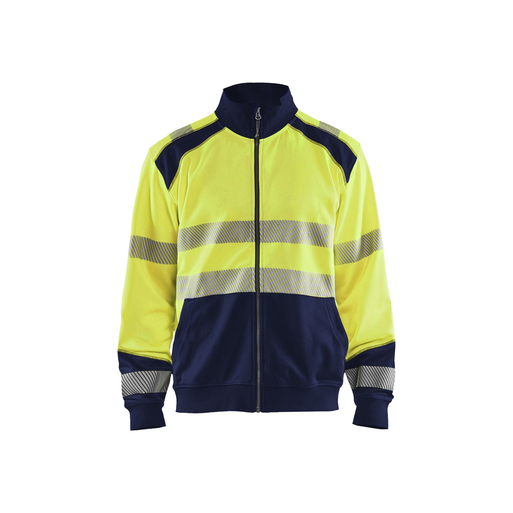 Sweat zippé haute-visibilité Blåkläder 3558 Jaune fluo/Marine Blaklader - 355825283389