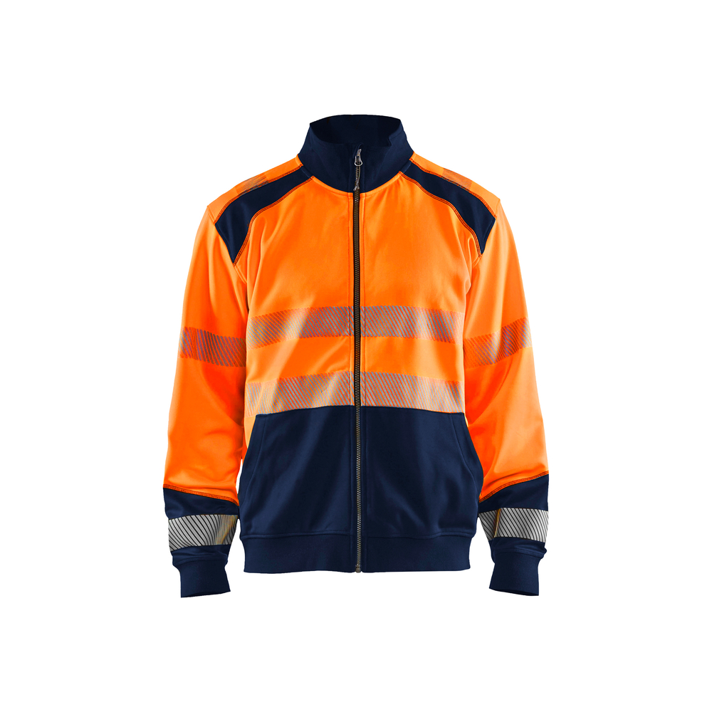 Sweat zippé haute-visibilité 3558 Orange fluo/Marine Blaklader - 355825285389
