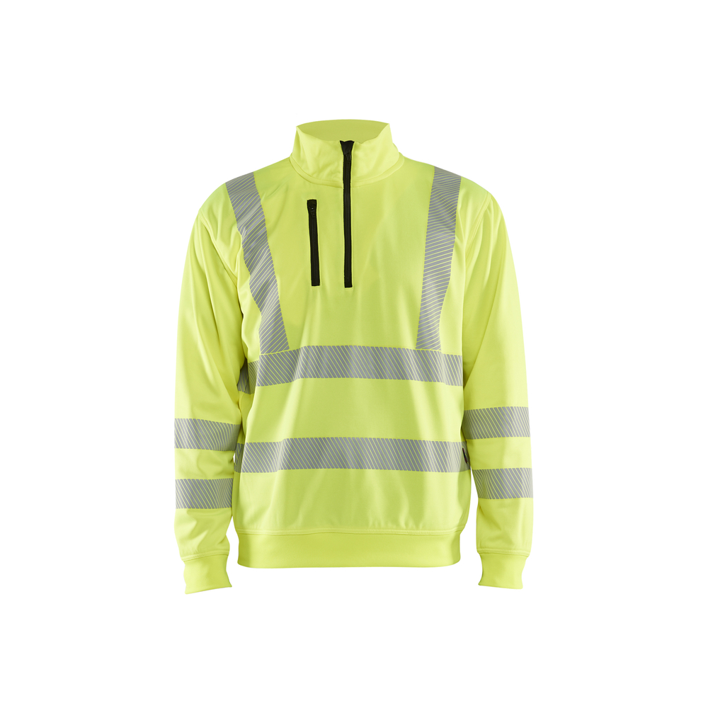 Sweat col zippé haute-visibilité 3564 Jaune fluo Blaklader - 356425383300