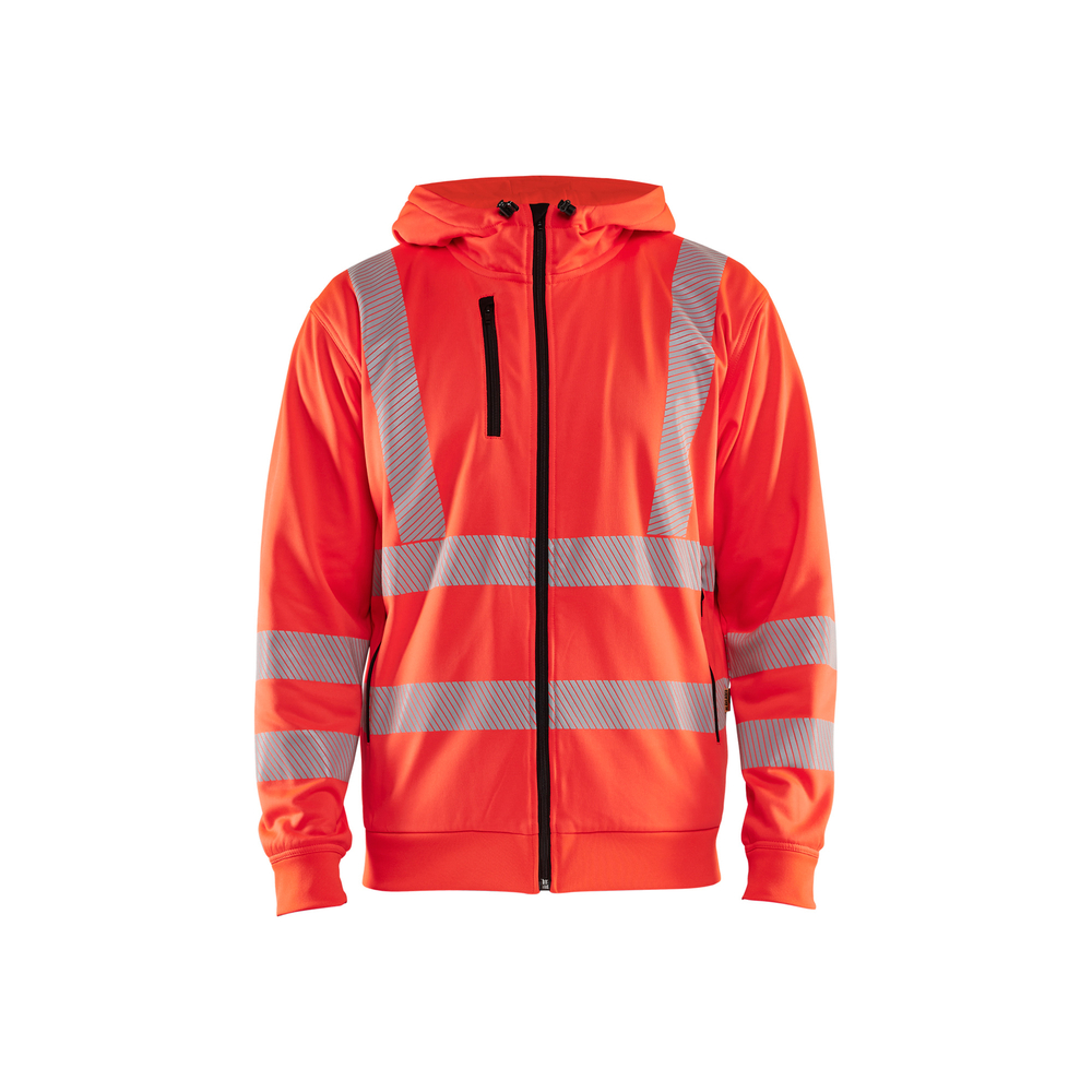 Sweat à capuche zippé haute-visibilité 3565 Rouge fluo Blaklader - 356525385500