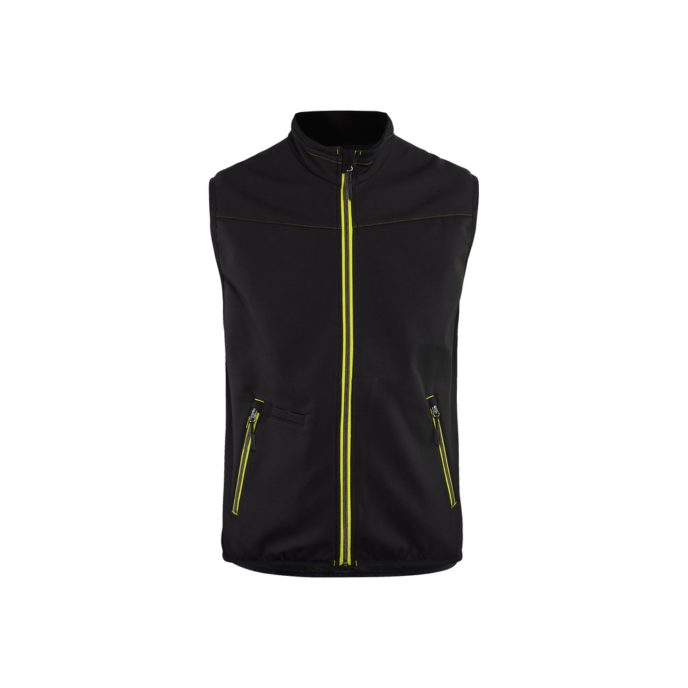 Gilet softshell sans manches +stretch 3850 Noir/Jaune fluo Blaklader - 385025169933