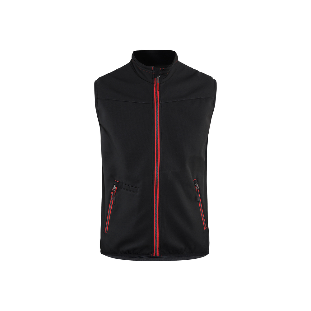 Gilet softshell sans manches +stretch 3850 Noir/Rouge Blaklader - 385025169956