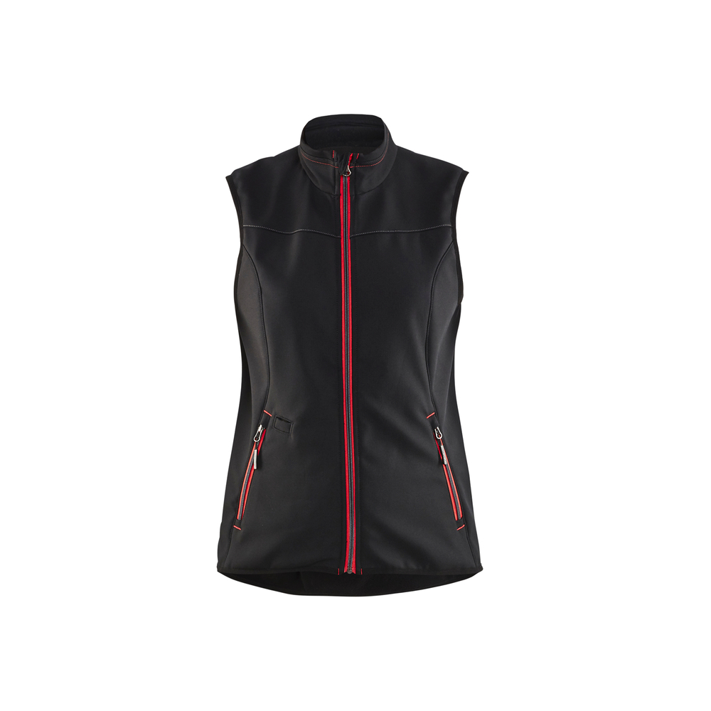 Gilet softshell sans manches femme 3851 Noir/Rouge Blaklader - 385125169956